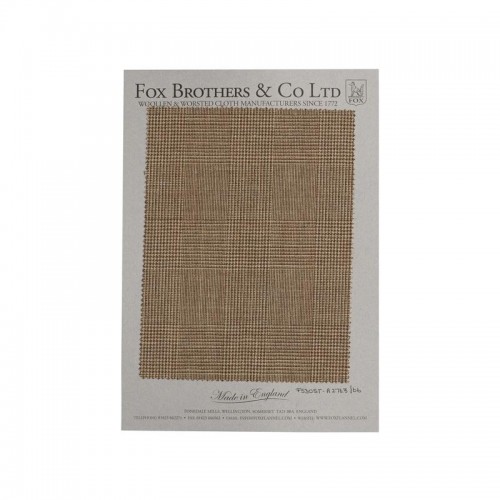 PLAIN WEAVE WALNUT CLASSIC PRINCE OF WALES CHECK